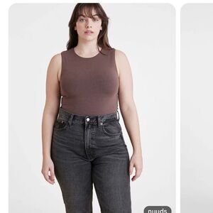 Nuuds Classic Crew Tank Bodysuit